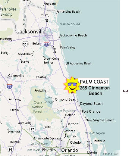 Cinnamon Beach Florida Map Palm Coast Map - Cinnamon Beach Map